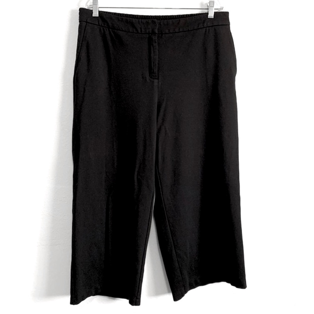 BOSS HUGO BOSS Black Wide Leg Cropped Pants
